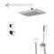 Thermostatic Rain Shower System with Handheld, Rain Shower Head, Shower Faucet Set